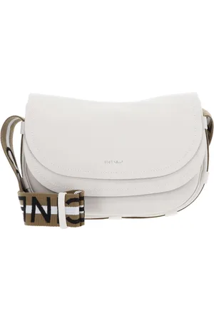Coccinelle Leren Schoudertas Raquel Crossbody Bag Crème