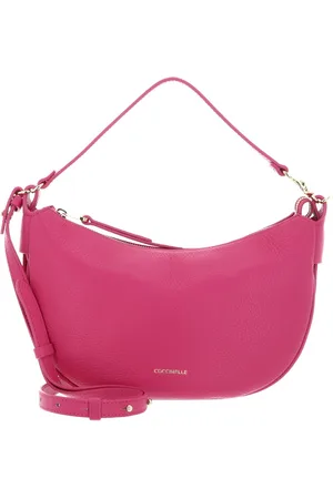 Coccinelle Leren Handtas Schoudertas C-Easy Handle Bag Paars