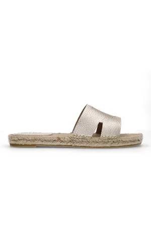 Sacha Dames - Gouden leren slippers
