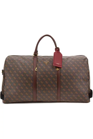 Guess Reistas Pisa Double Zip Weekender Donkerbruin