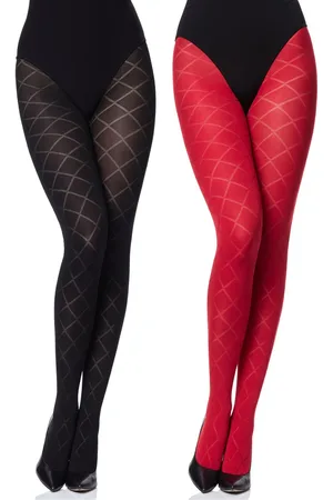 Merry Style Dames Panty 2 Pack - 60 DEN- 3D-technologie - Polyamide – – XL - MS-GB-328-2B