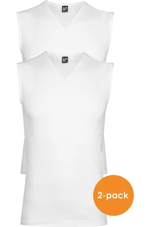 Alan Red Singlets Occident (2-pack) - V-hals stretch