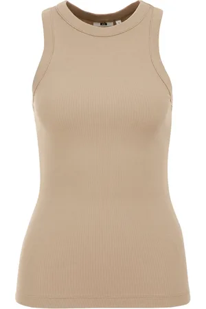 WE Fashion Dames singlet van ribstof