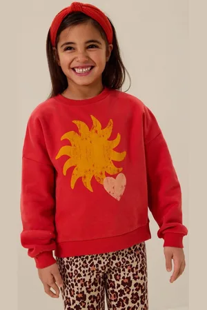 Sissy-Boy Rode oversized sweater met print