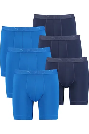 PUMA BOXERS 6 PACK lange boxershort heren sport microfiber + elastische / functionele onderbroek heren (S - XL)