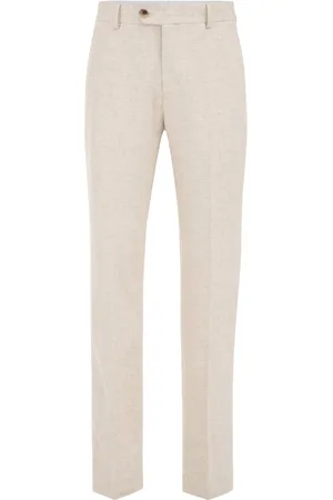 WE Fashion Heren pantalon van linnenmix