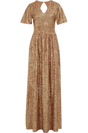 WE Fashion Dames maxi jurk met pailletten