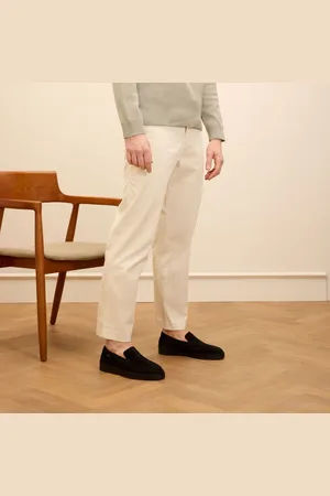 Manfield Heren - Zwarte suède loafers