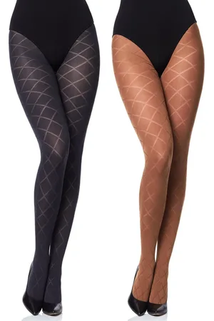 Merry Style Dames Panty 2 Pack - 60 DEN- 3D-technologie - Polyamide – – L - MS-GB-328-2B