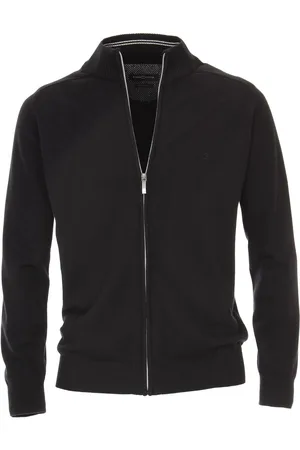 Casa Moda Heren vest katoen - (met rits)
