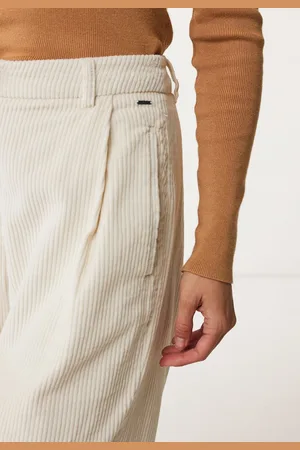 Mexx Broek Corduroy Offhwite Dames