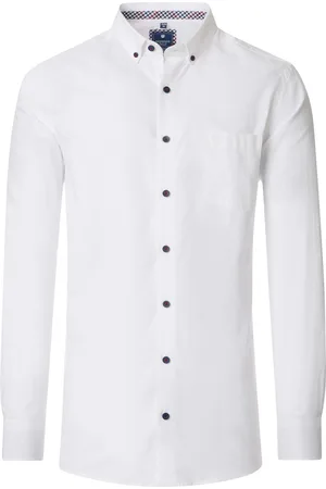 Redmond Comfort fit overhemd - Oxford - - Strijkvriendelijk - Boordmaat: 53 - 54