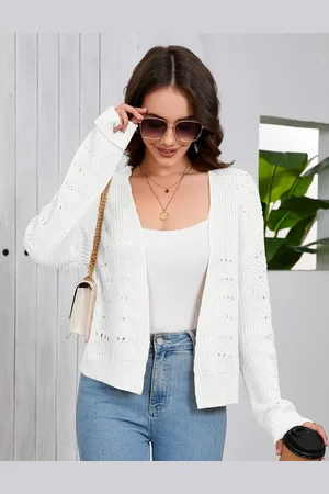 Merkloos Dames Bolero Lichtgewicht Cardigan Kort Cardigan Elegante Feestelijke Bolero Zomerjas XXL