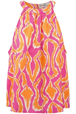 Merkloos Haltertop met print - nieuwe collectie - lente/zomer - dames - - maat L