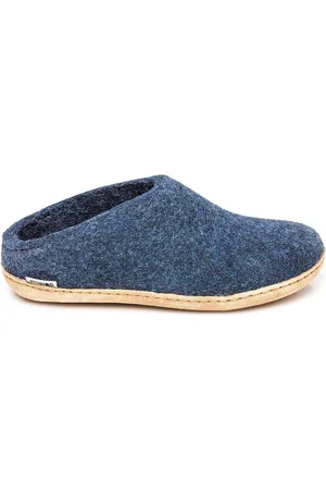 Glerups Slipper met leren zool- -43