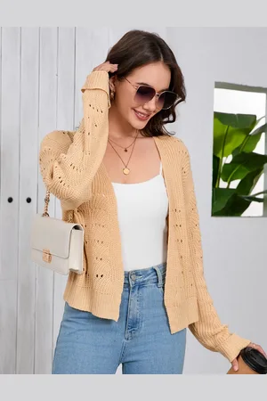 Merkloos Dames Bolero Lichtgewicht Cardigan Kort Cardigan Elegante Feestelijke Bolero Zomerjas M