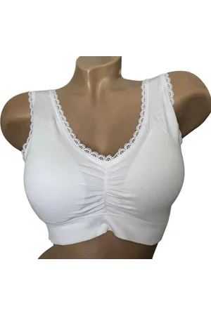 Merkloos Comfort bra - Beha - 6618 van Viscose XL/XXL wit