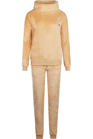 SET Charlie Choe dames huispak Fleece - Lounge - Warm winter pyjama pak 2-delig - L