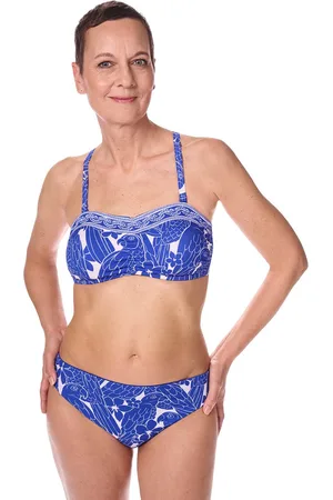 Amoena Azores Prothese Bikini Top Azores SBTB C0639 C0639 - royal blue/white - maat EU 40B / FR 40B