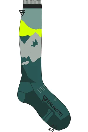 Brunotti Scottishy-Mountain Dames Ski Socks Dames Wintersportsokken - Steel Blue