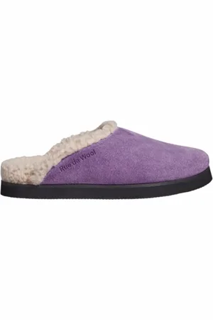 Rue de Wool Pantoffel Unisex The Mule Clean Lila-Schoenmaat 37