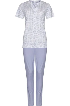 Pastunette Premium Pyjama Soft Sketches - Katoen/Modal - Wit/