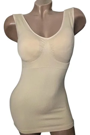 Merkloos Corrigerende Hemd Naadloos - Polyamide - 3036 - XL/XXL beige