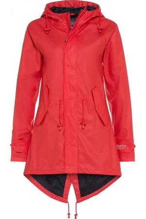 BMS Rode dames regenjas / parka HafenCity® van XL