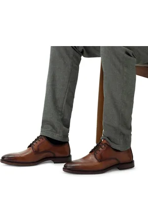 Manfield Heren - leren veterschoenen