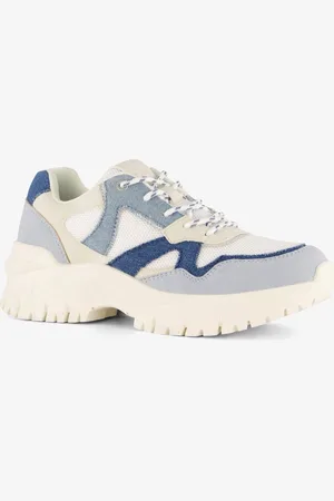 Supercracks Dames dad sneakers denim