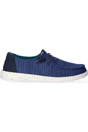 Hey dude Wendy Sport Mesh Dames Instappers Navy/White