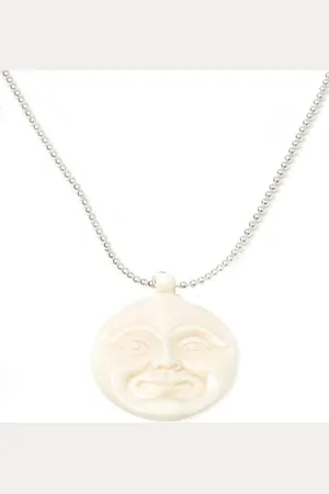 IBIZA MEN MENS JEWELLERY Jongens ketting - RVS ballchain face van bone