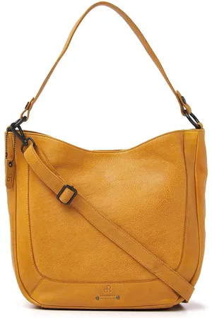 dR Amsterdam Schoudertas | Schoudertas dames | Crossbody tas dames | Handtassen dames | Leren schoudertas | Tampa - 933765 Yellow