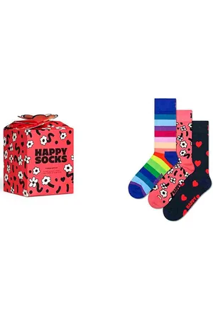 Happy Socks P000681 3-Pack Flower Socks Gift Set - maat 36-40