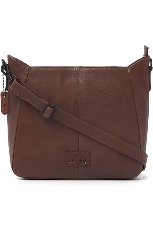 dR Amsterdam Schoudertas | Schoudertas dames | Crossbody tas dames | Handtassen dames | Leren schoudertas | Tampa - 933764 Brown