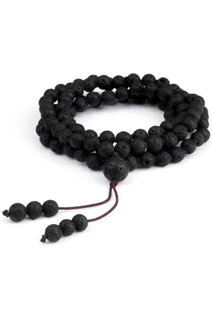 Marama Mala armband Lavasteen - - ketting - elastisch - vegan - damesarmband - herenarmband - wikkelarmband