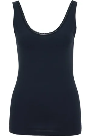 WE Fashion Dames singlet met kant