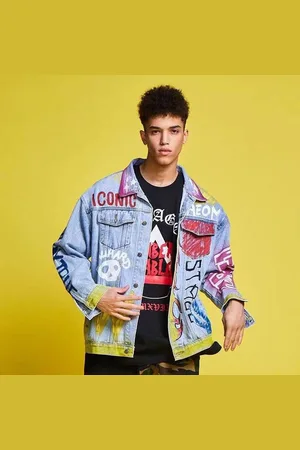 Merkloos Spijker/Denim Jas - Unisex