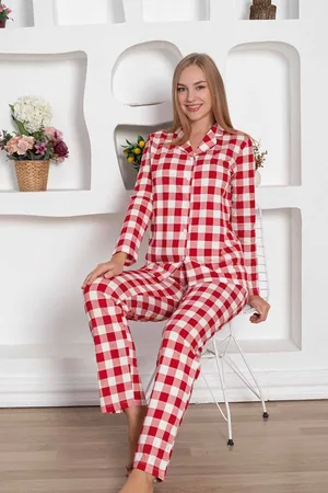 Merkloos Miss Merveille - Dames Pyjama Set - 100% Katoen - - L