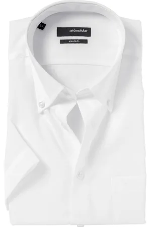 Seidensticker Regular fit overhemd - korte mouw met button-down kraag - - Strijkvrij - Boordmaat: 46