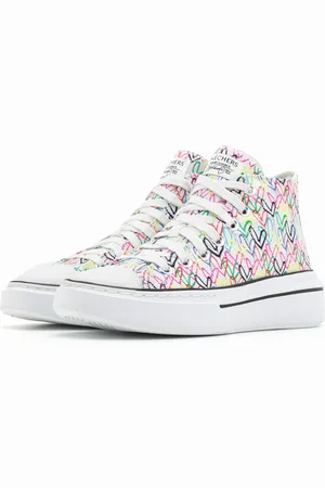 Skechers CORDOVA CLASSIC - Love Letters dames sneakers hoge schoenen 185132 kleurrijk