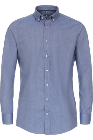 Redmond Comfort fit overhemd - popeline - - Strijkvriendelijk - Boordmaat: 43 - 44