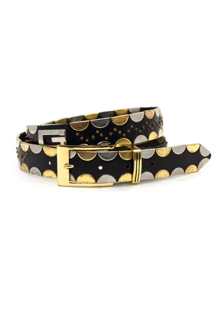 Thimbly Belts Dames riem - dames riem - 3 cm breed - - Echt Kunst leder - Taille: 85cm - Totale lengte riem: 100cm