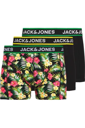 JACK & JONES Pink Flowers Trunk Boxershorts Heren (3-pack)