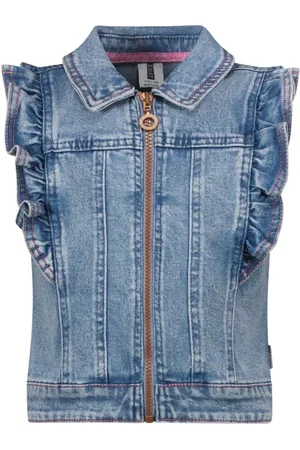 B.Nosy B.Nosy Y502-5001 Meisjes Denim Gilet - Leeftijd 3 tot 5 jaar
