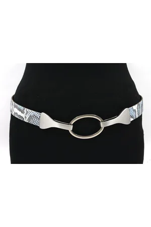 A-zone Dames afhangriem - dames riem - 3 cm breed - - Echt Leer - Taille: 85cm - Totale lengte riem: 100cm