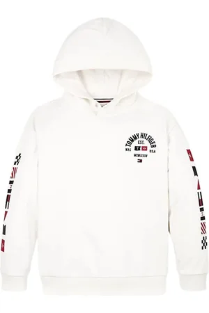 Tommy Hilfiger Kids Hoodie met Drukknoop - Boys - - 12 jaar