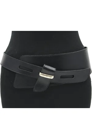 A-zone Dames afhang ceintuur - dames riem - 10/4 cm breed - - Echt Glad Leer - Taille: 90cm - Totale lengte riem: 105cm