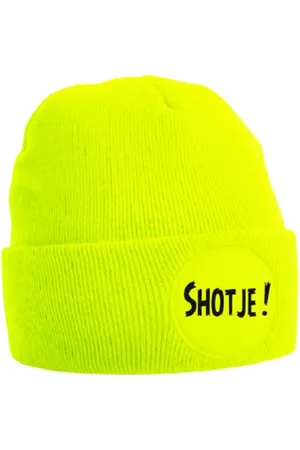 Beechfield Muts met tekst Shotje