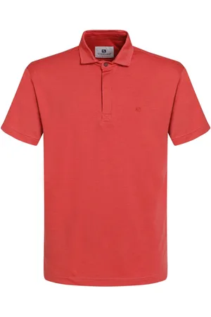 Gabbiano Poloshirt Premium Polo Van Jersey Kwaliteit 235531 4000 Deep Coral Mannen